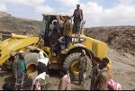 استمرار العمل في مبادرة حاجز الضيق بعزلة الاحجول مديرية جبل المحويت