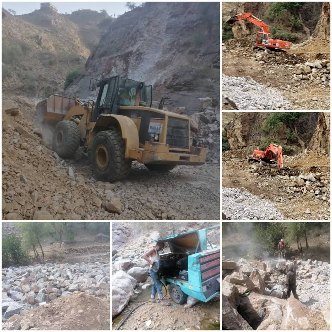 جمعية جبل المحويت إستمرار مبادرة حفر حاجز الضيق