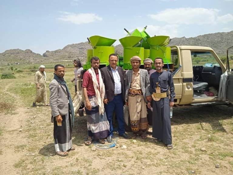 جمعية ضوران آنس تدشن عمل دفعة جديدة من حصادات الذرة الشامية