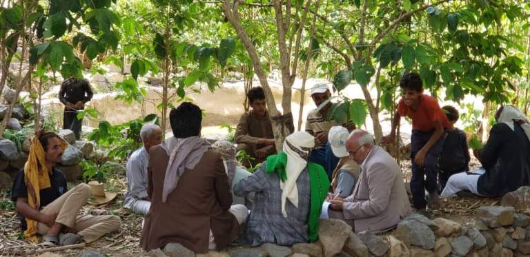 جمعية جبل المحويت تواصل نزولها بهدف دراسة سلاسل القيمة لمحصول البن
