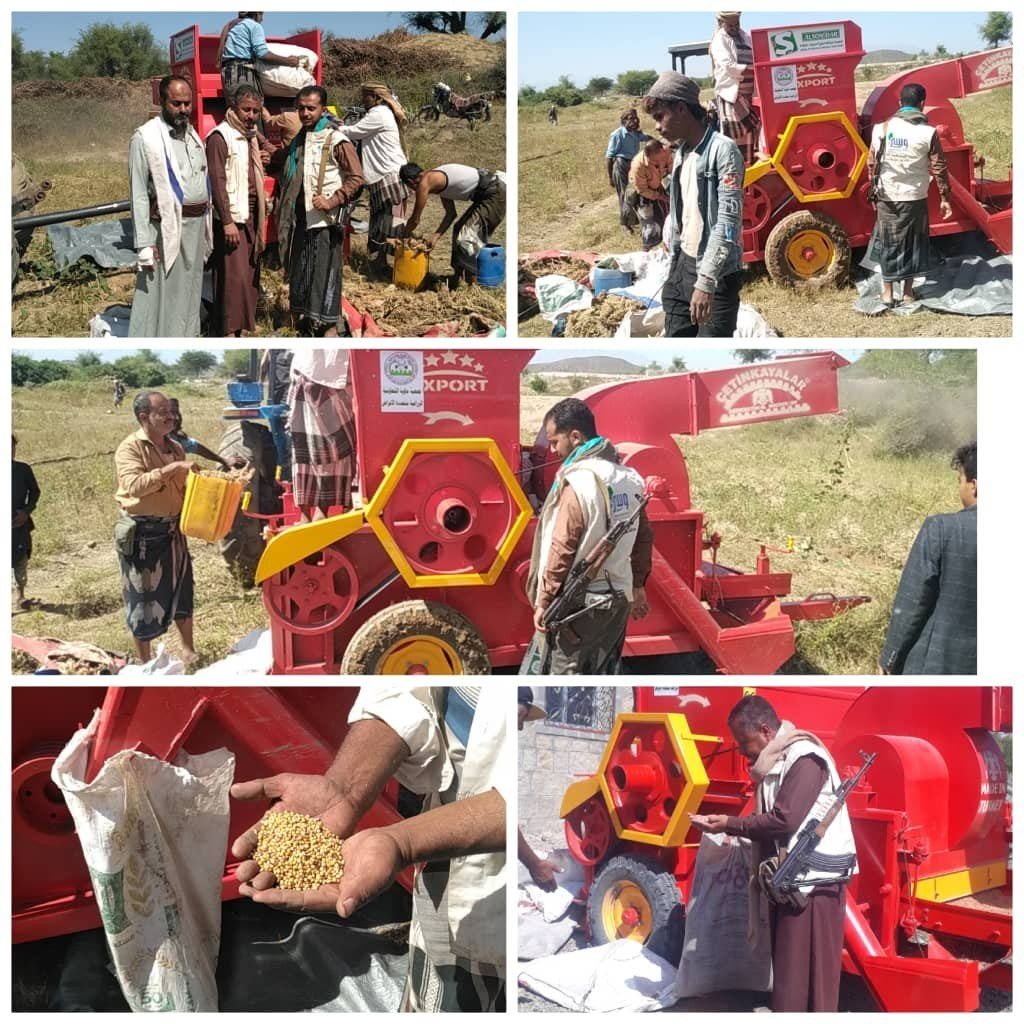 تدشين حصادات اللجنة التحضيرية لجمعية ماوية التعاونية الزراعية متعددة الأغراض