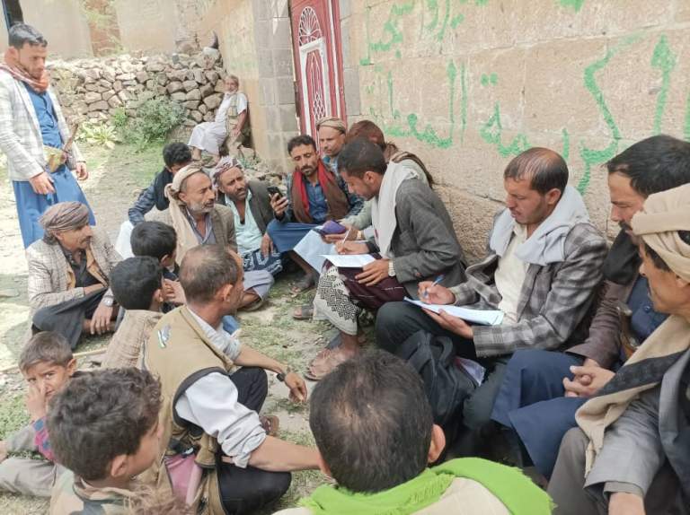 ذمار.. تنفيذ مشروع التحقق الميداني من بيانات المزارعين المستهدفين في مديرية ضوران