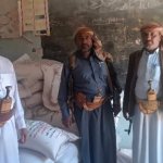 تدشين توزيع بذور القمح على المزارعين بمديرية صرواح في مأرب