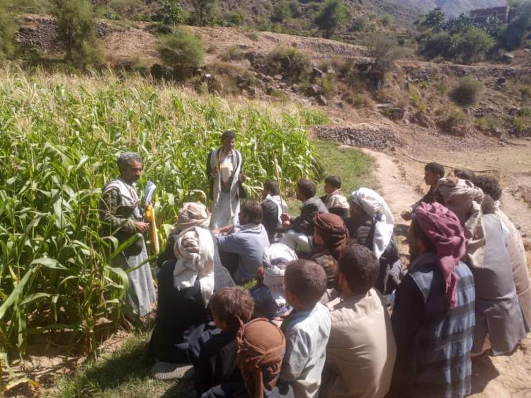 أنشطة ميدانية في جبل الشرق لتشكيل المجاميع الإنتاجية وتعزيز التنظيم الزراعي المجتمعي