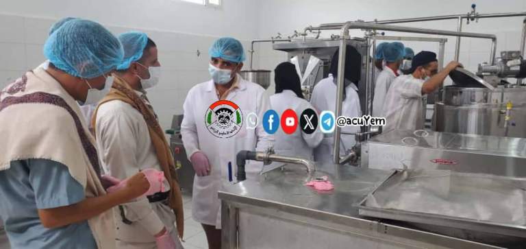 الاطلاع على سير العمل في معمل الالبان التابع لجمعية باجل التعاونية الزراعية ￼