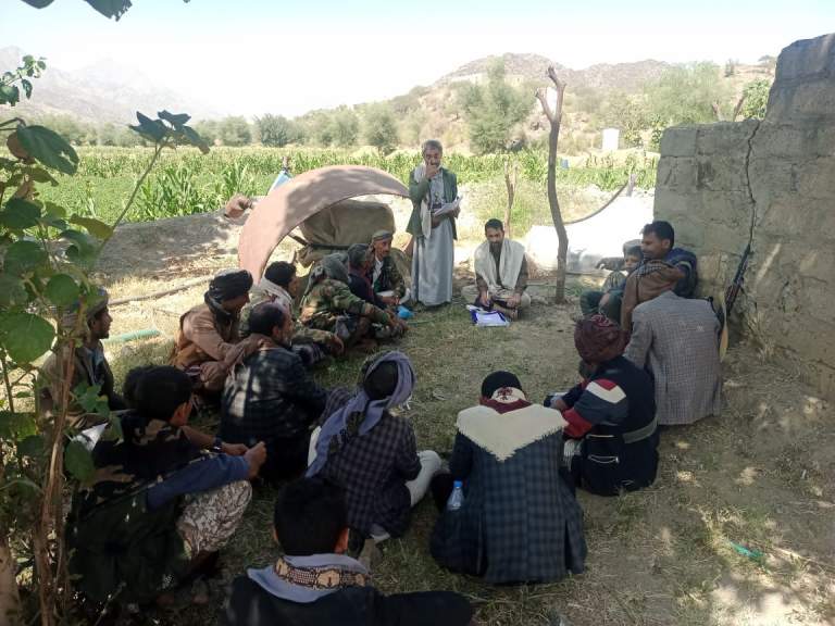 تشكيل مجاميع إنتاجية متعددة في مديرية جبل الشرق بمحافظة ذمار