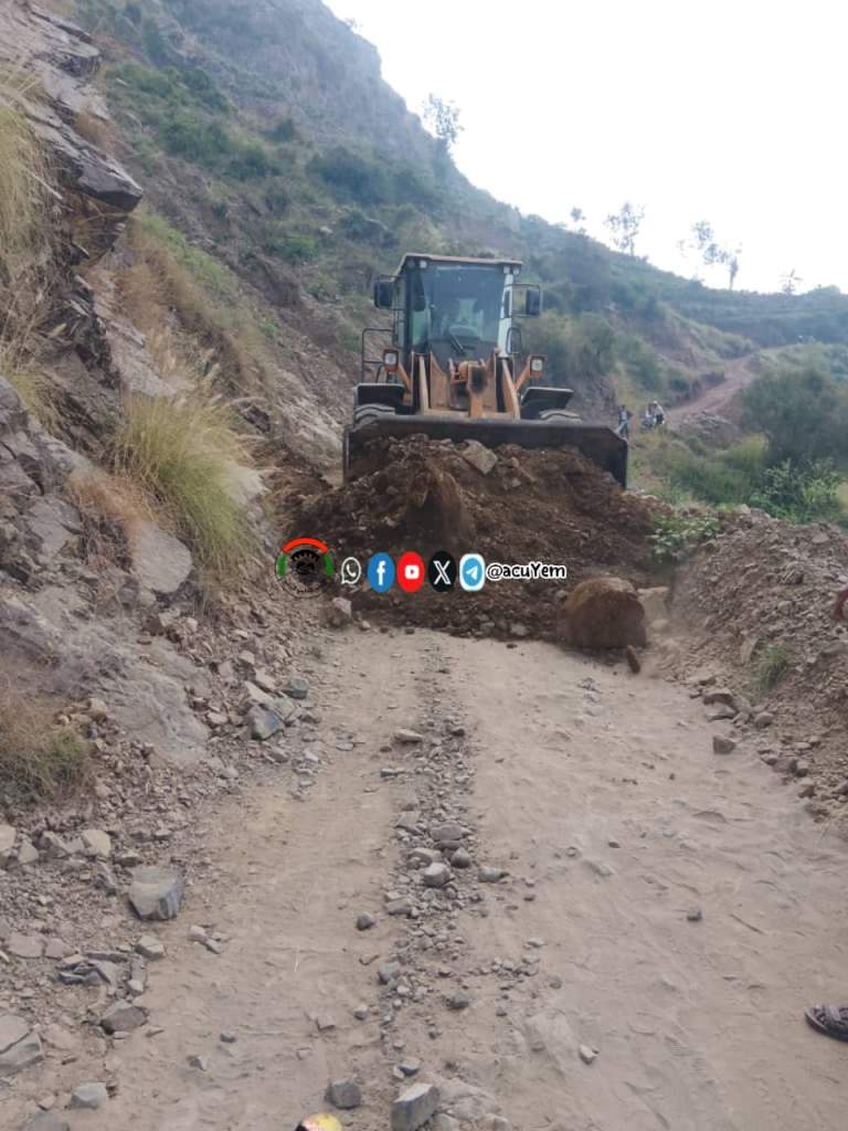 قفل شمر تواصل لليوم الثالث فتح الطرق المتضرّرة بعد انهيار جبل مدكيم