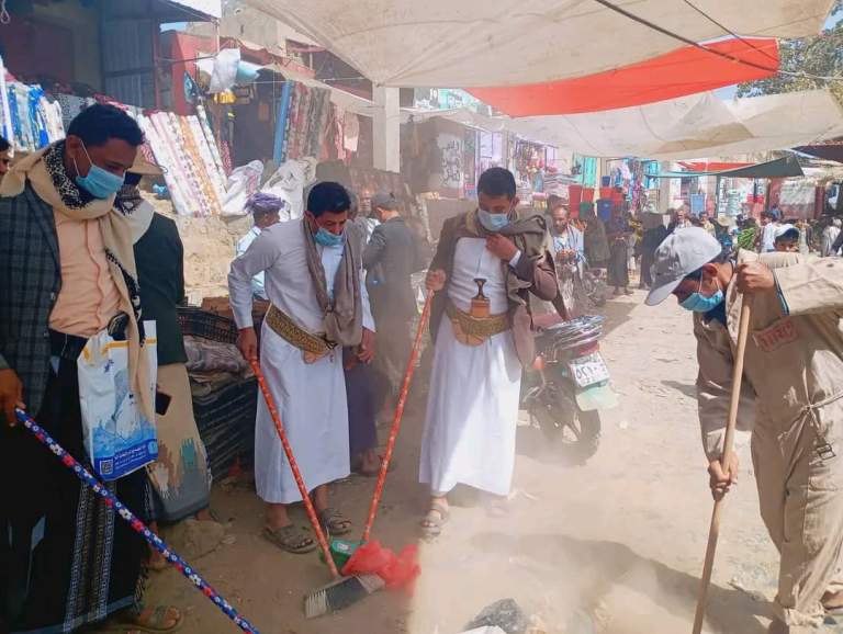 حملة نظافة شاملة في مديرية قفل شمر استعداداً لشهر رمضان المبارك