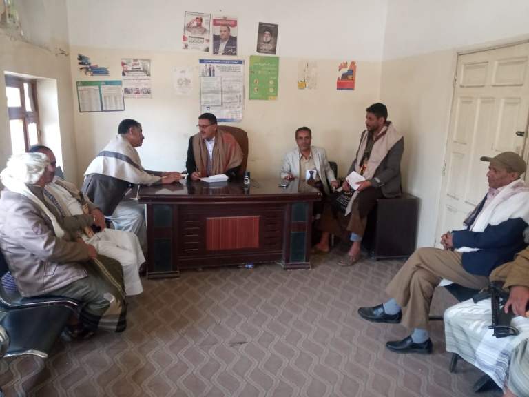 مناقشة سبل دعم المجاميع الإنتاجية الزراعية بمديرية ميفعة عنس