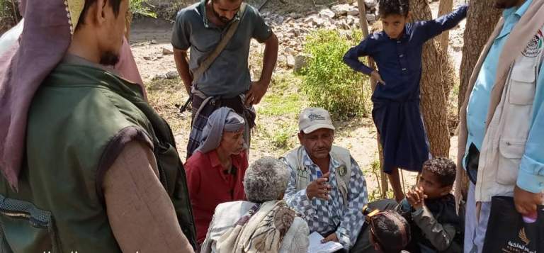 المحويت.. فريق زراعي يتفقد أضرار السيول في وادي ثلب ببني سعد