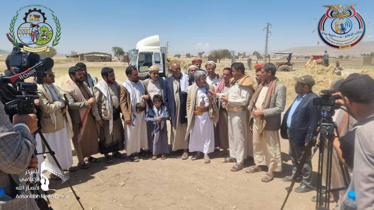 عمران.. جمعيه ريدة تدشين حصاد محصول القمح للمجاميع الإنتاجية