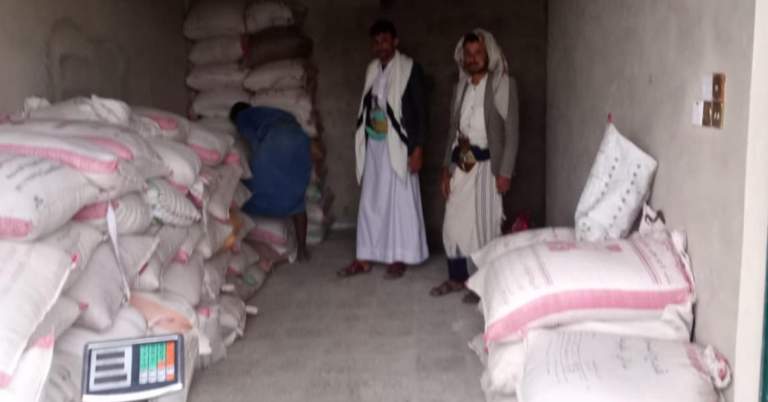 جمعية جبل الشرق تتسلم 6 أطنان من محصول الذرة الشامية